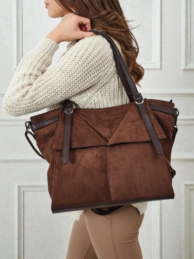 Geantă de damă shopper eco piele întoarsă Daville