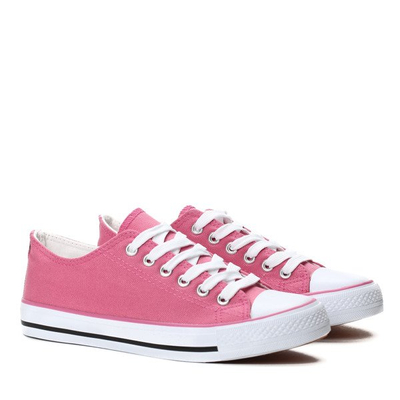 Różowe klasyczne trampki Desiree- Obuwie