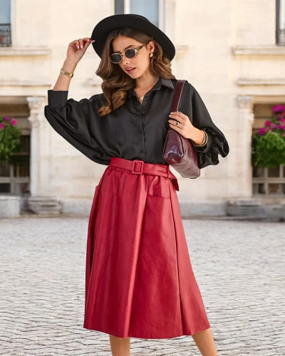 Fusta midi dame Royalfashion MĂRIME MARE