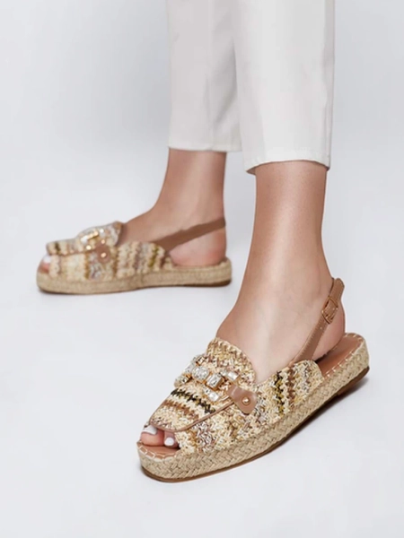 Royalfashion Espadrile de damă cu vârful deschis