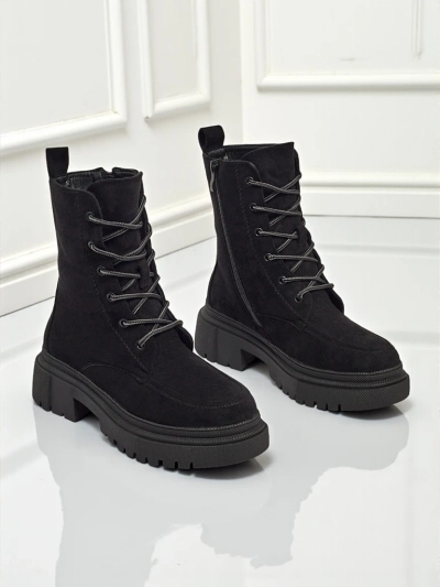 Botine workery dama din piele ecologică întoarsă Velisse