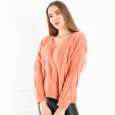 Pulover de coral pentru femei - Îmbrăcăminte