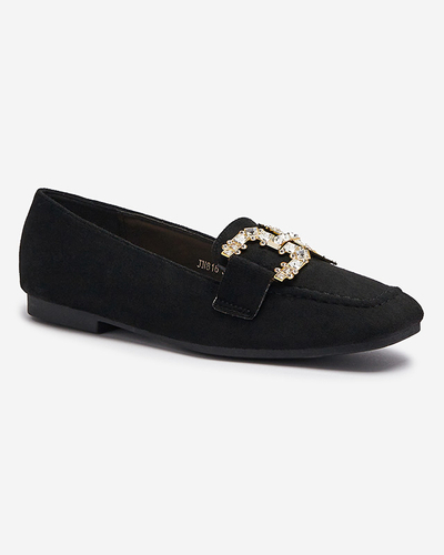 Mocasini negri de damă Jaorica- Footwear