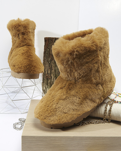Cizme de zăpadă pentru femei de culoare camel Ottola- Footwear