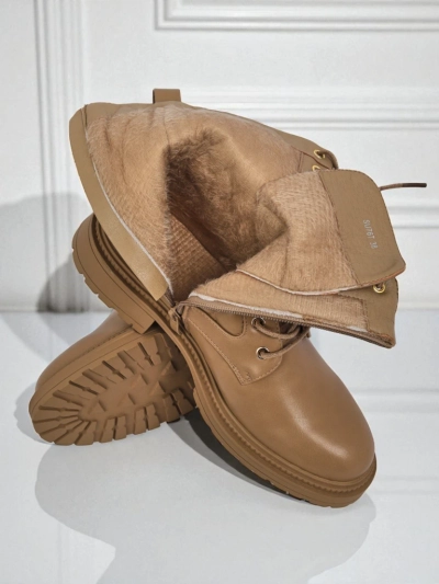 Botine matlasate de damă din piele ecologică Sable Rose