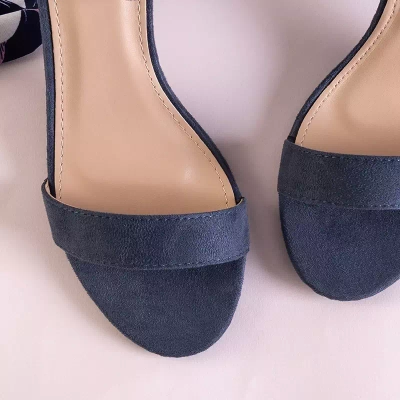 OUTLET Sandale de dama albastre bleumarin pe postul Anniet - Încălțăminte