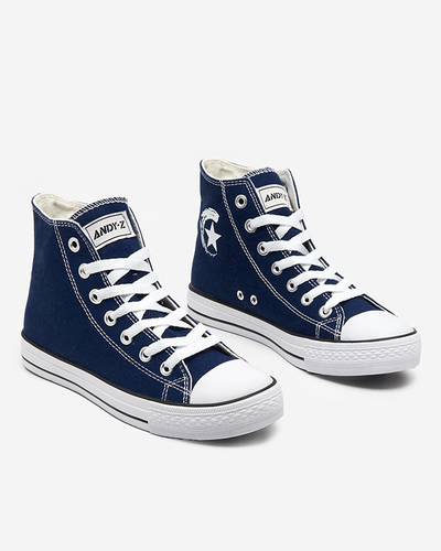 Tenisi Garet de damă bleumarin - Încălțăminte