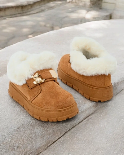 Royalfashion Cizme scurte pentru femei a'la cizme de zăpadă Dobis