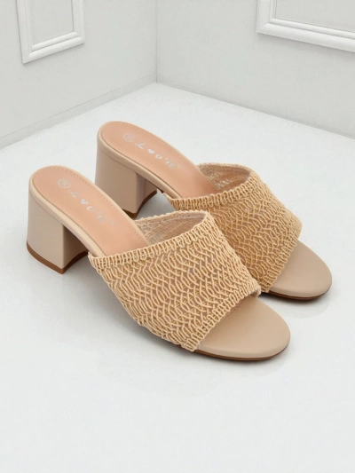 Royalfashion Dames slippers met blokhak Sole Bloom