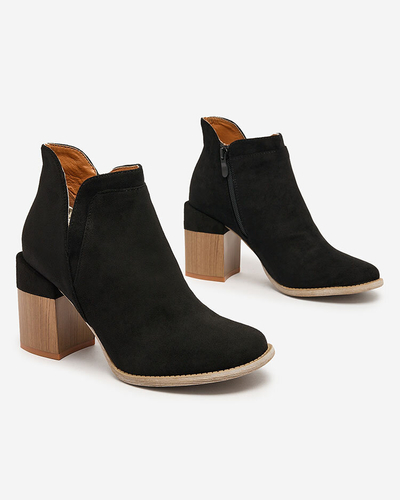 Royalfashion Cizme stiletto Ricteas negre pentru femei
