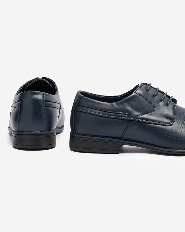 Pantofi Elfobs eleganți de bărbați Elfobs albastru marin- Încălțăminte