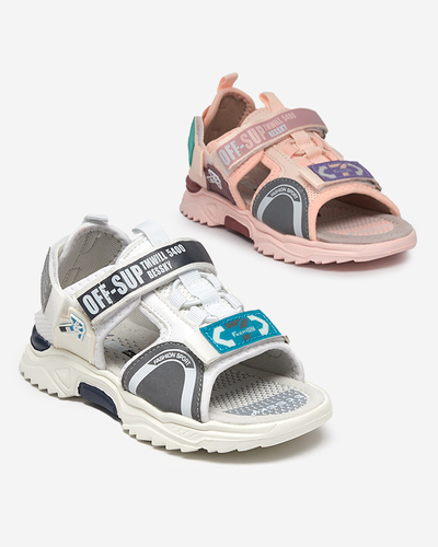 Sandale copii Wukapi roz cu velcro - Pantofi