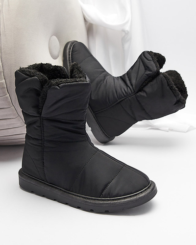 Negru cizme pentru femei a'la cizme de zăpadă Kalioli- Footwear