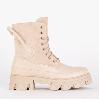 OUTLET Genti izolate dama bej Emilla - Incaltaminte