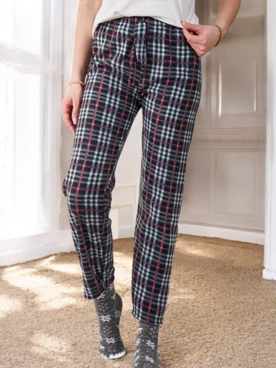 Pijamale de Crăciun pentru femei Royalfashion din bumbac, pantaloni cu carouri