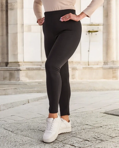 Royalfashion Pantaloni treggings izolați pentru femei PLUS SIZE