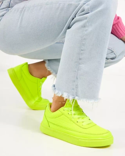 OUTLET Pantofi sport dama verde neon Najso - Incaltaminte