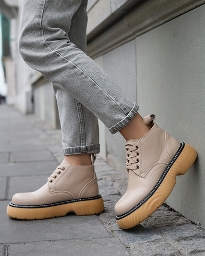 Cizme de damă în bej Tarraf- Footwear