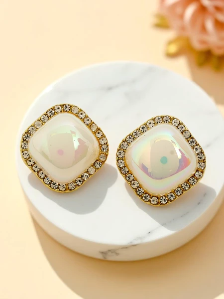 Cercei clip pentru femei Royalfashion cu perle Aurelia Perla