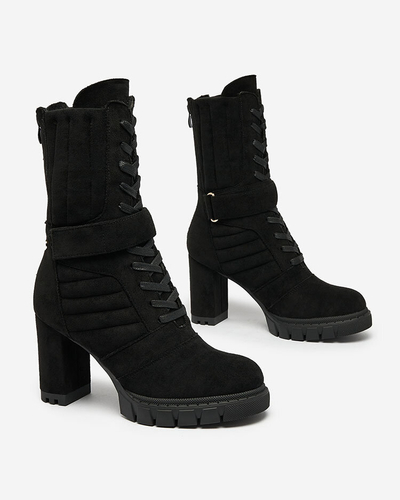 Royalfashion Cizme stiletto Sehhra izolate pentru femei negre
