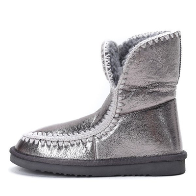 Srebrne śniegowce Emeraude- Obuwie