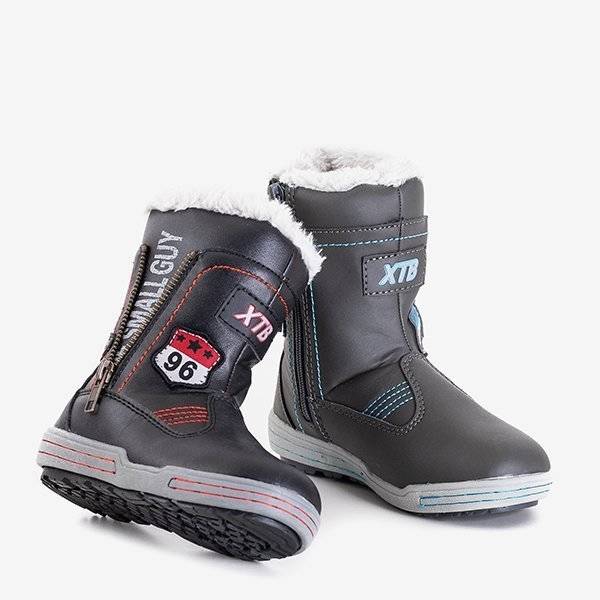 OUTLET Cizme de zăpadă băieți gri Benin - încălțăminte