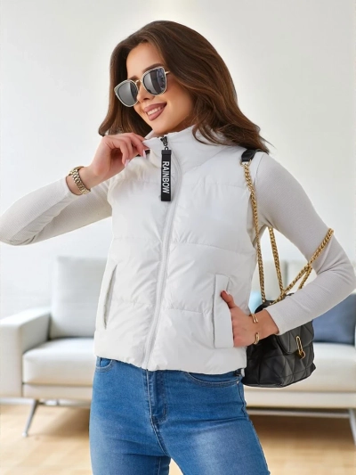 Royalfashion Jachetă scurtă fără mâneci pentru femei