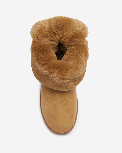 Botine de dama camel Izzuni- Incaltaminte