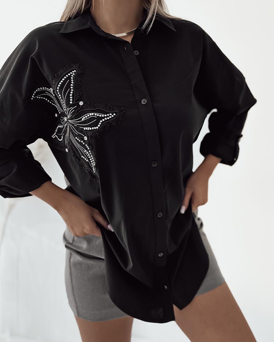 Royalfashion Cămașă de damă cu petice