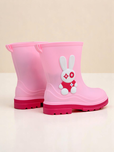 Royalfashion Kalosze dziecięce z króliczkiem Bunny Splash