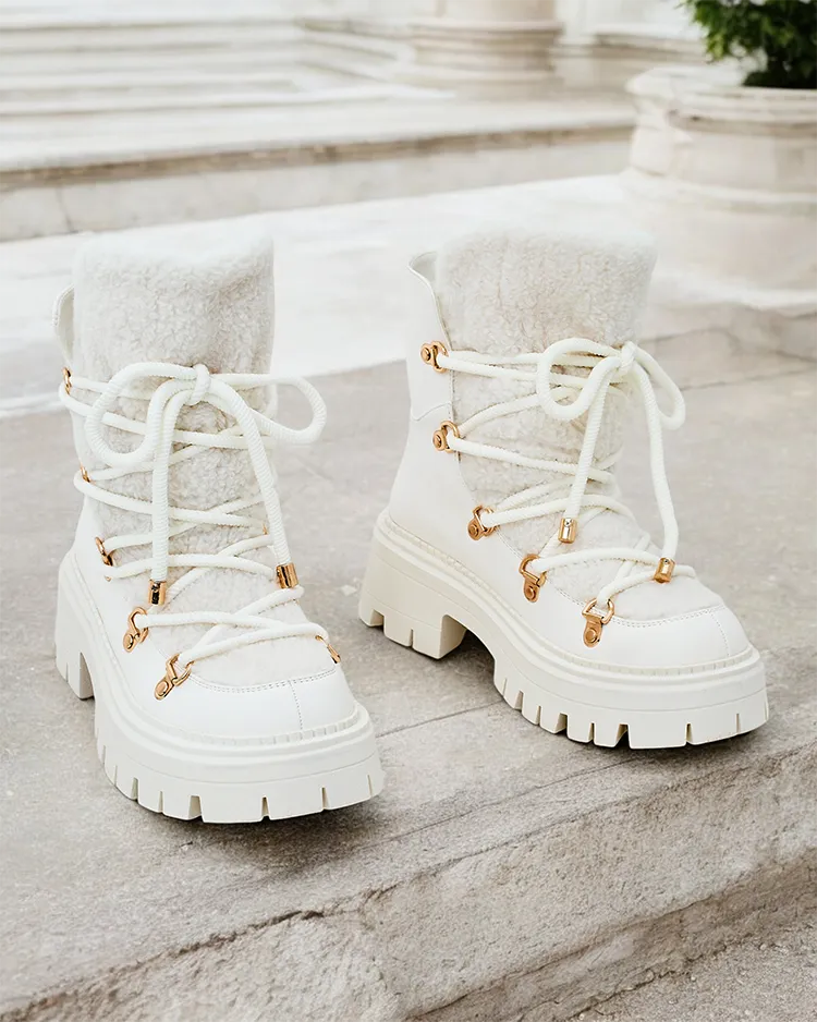 Royalfashion Lozin lace-up cizme de zăpadă pentru femei