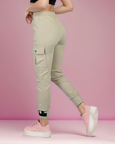 Royalfashion Pantaloni de luptă din țesătură pentru femei