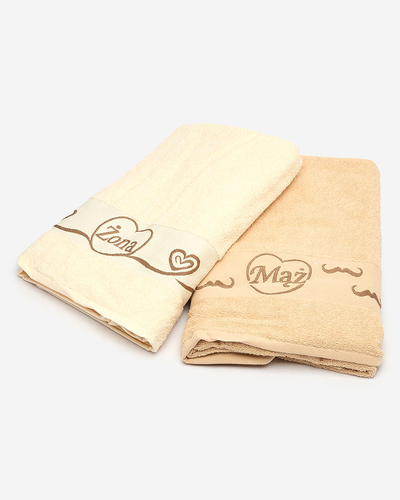 Royalfashion Set de 2 prosoape din bumbac