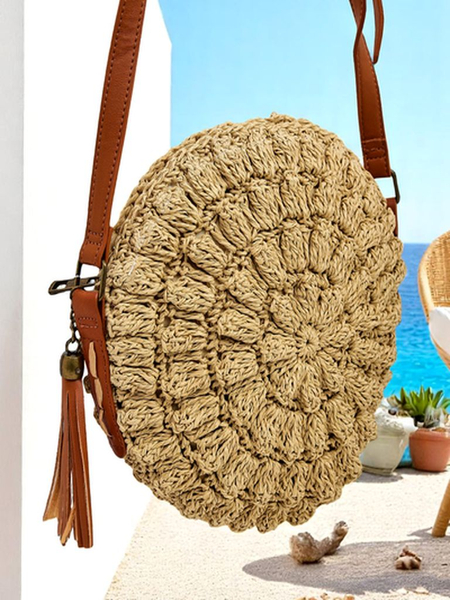 Royalfashion Geantă de mână mică din paie pentru femei Solea Mini