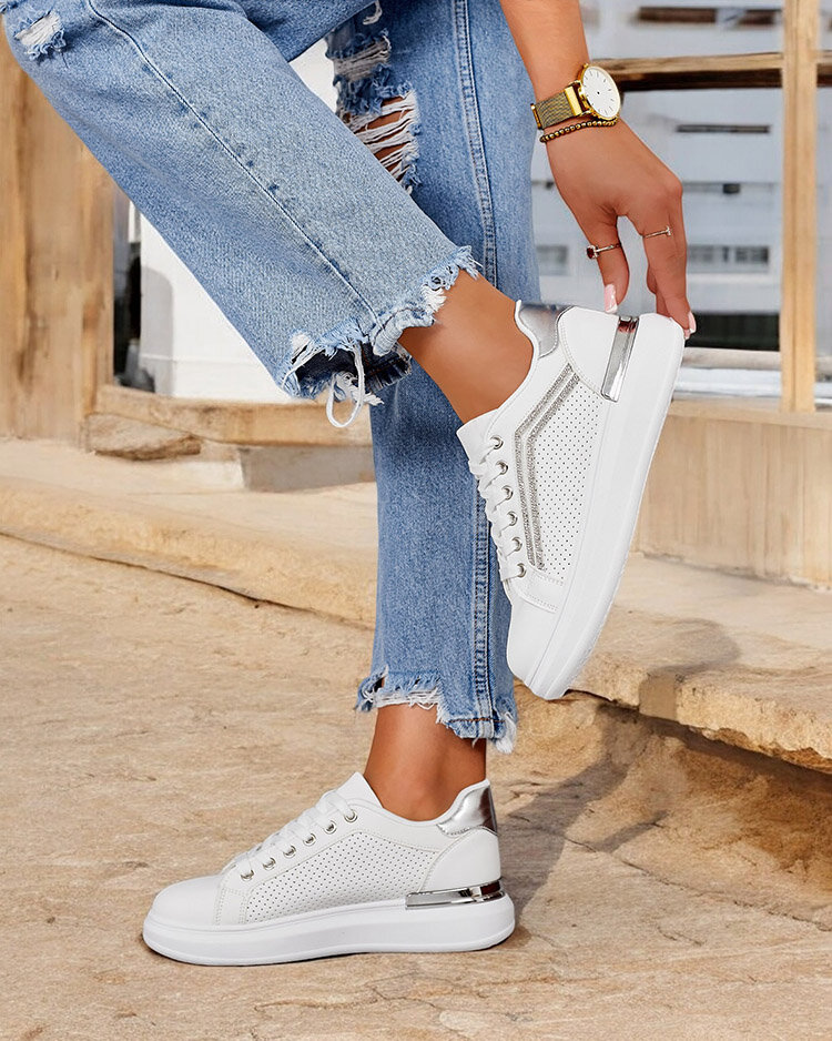 Royalfashion Pantofi sport de damă traforați Muffase