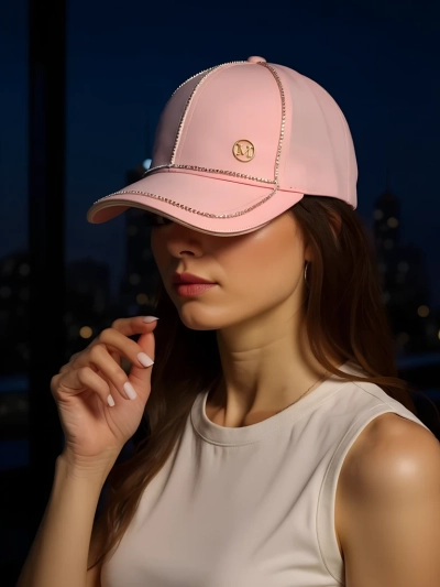 Royalfashion Șapcă cu strasuri ShineCap