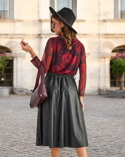 Fusta midi pentru femei de la Royalfashion MĂRIME PLUS