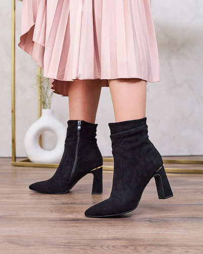 Royalfashion Cizme stiletto negre pentru femei Aharha