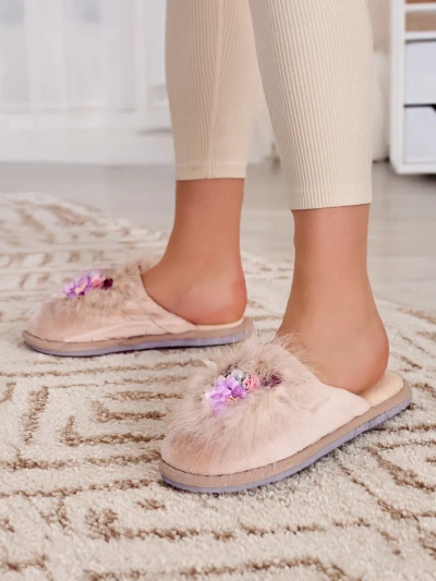 Papuci de casă pentru femei Royalfashion cu flori Ederra