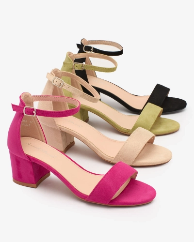 OUTLET Royalfashion Sandale stiletto joase de damă bej Mesteri