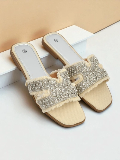 Royalfashion Sandale de damă cu strasuri CrystalEase
