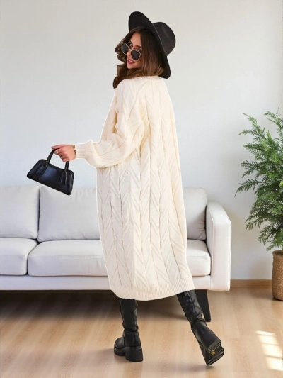 Royalfashion Fular de lână pentru femei tricotat