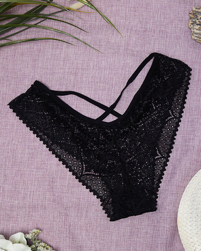 Slip Dama Dantela Neagra Chilote - Lenjerie Intima