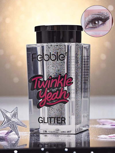 Strălucire Yeah Glitter Argintiu pentru față și corp