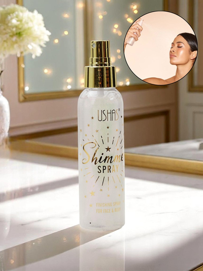 USHAS Summer Spray - Iluminator lichid pentru față și corp Pearl