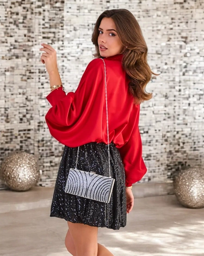 Fustă scurtă de femei Royalfashion cu paiete