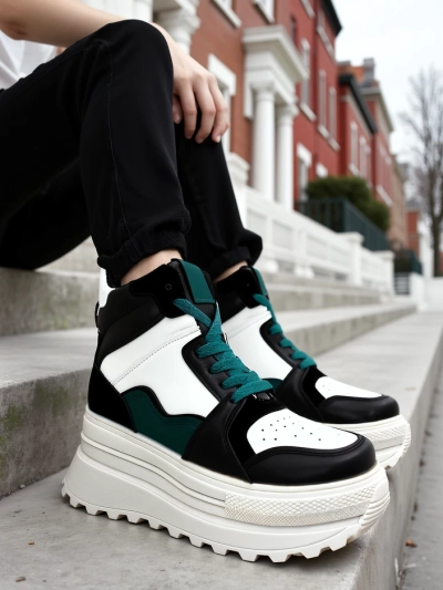 Royalfashion Pantofi sport de femei înalți Geeky