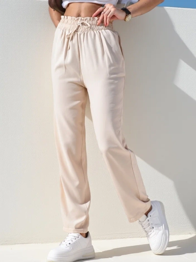 Pantaloni din țesătură simpli pentru femei Royalfashion