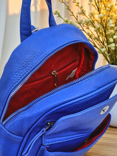 Naiste seljakott Ariadne Bianco Azzurro RoyalEco Królewska Moda 25x25x10