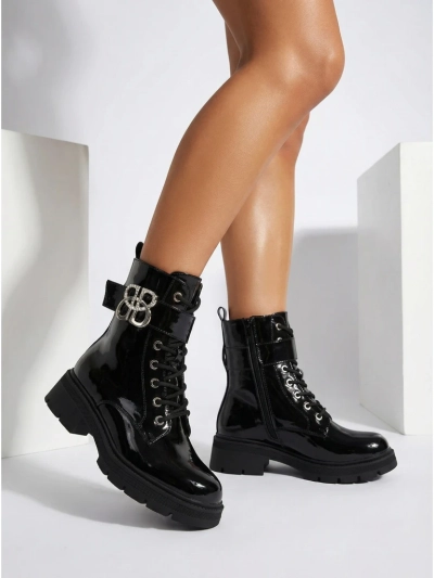 Botine Dama Luna Negre Piele Elegante de Toamna